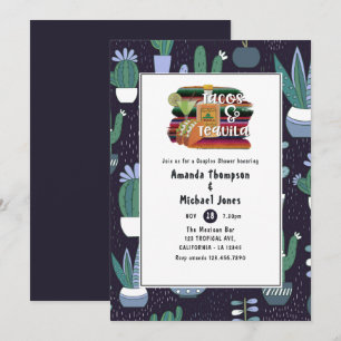 Invitation Douche mexicaine Fiesta Tacos et Tequila Couples