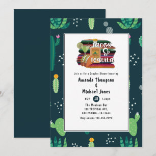 Invitation Douche mexicaine Fiesta Tacos et Tequila Couples