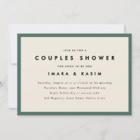 Douche minimale Rétro Couples Vert Mi-Siècle