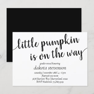 Invitation Douche moderne simple   Petit Citrouille florissan