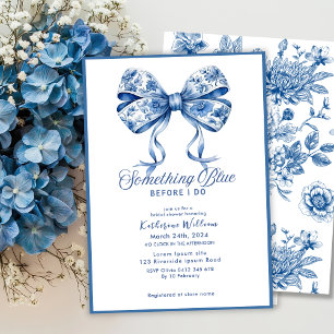Invitation Douche nuptiale à arc bleu