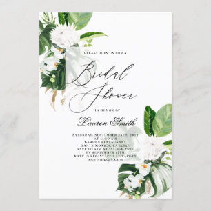 Invitation Douche nuptiale aquarelle moderne