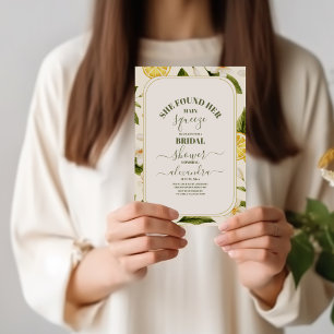 Invitation Douche nuptiale au citron Elle a trouvé son presso