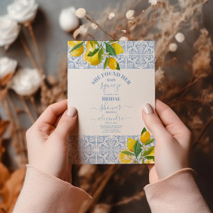 Invitation Douche nuptiale au citron Elle a trouvé son presso