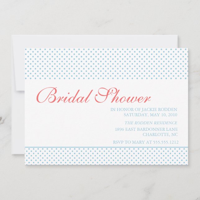 Invitation douche nuptiale brillante et audacieuse (Devant)