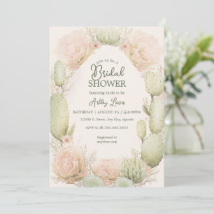Invitation Douche nuptiale Cactus, douche Fiesta