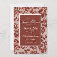 Douche nuptiale damasée en cuivre sur mesure