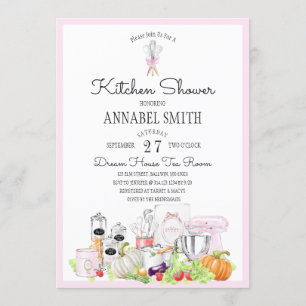 Invitation Douche nuptiale de cuisine