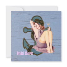 Douche nuptiale de plage pour filles à ancrage vin