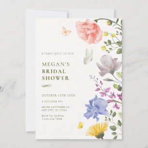 Invitation Douche nuptiale du jardin fleuri esthétique