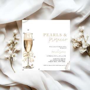 Invitation Douche nuptiale Pearl & Prosecco