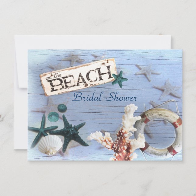 Invitation Douche nuptiale pour mariage à ancre vintage (Devant)