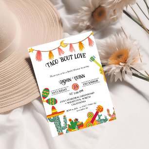 Invitation Douche nuptiale Taco 'Bout Love Cactus