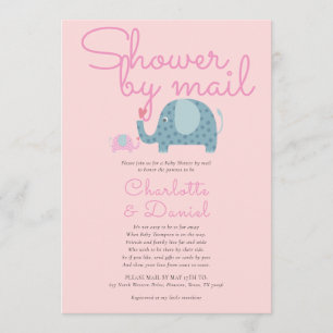 Invitation Douche Par Courrier Longue Distance Parachute
