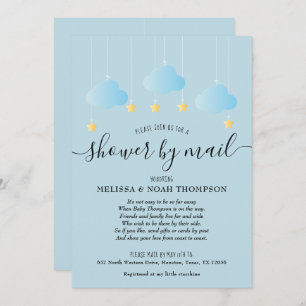 Invitation Douche Par Courrier Longue Distance Parachute