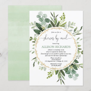Invitation Douche par voie postale baby shower sans distincti