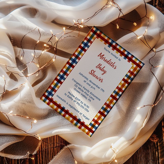 Invitation Douche pour bébé en plastique (Créateur téléchargé)