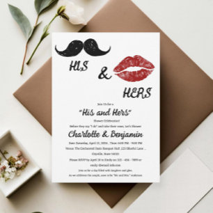 Invitation Douche pour couples Lui et Elle