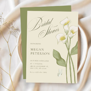 Invitation Douche vintage fleurie