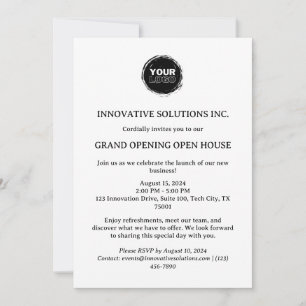 Invitation d'ouverture de maison pour une nouvelle