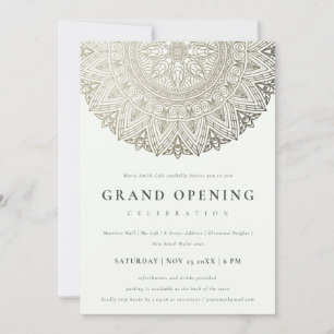 Invitation d'ouverture du Mandala Classy Argent