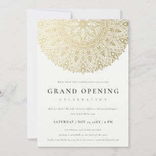 Invitation d'ouverture du Mandala Classy Gold