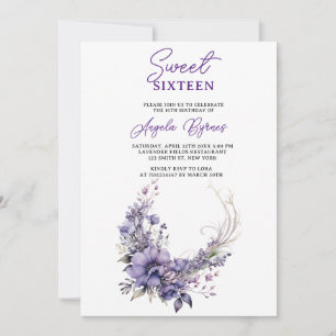 Invitation Doux 16 Elégante couleur d'eau de courge florale v