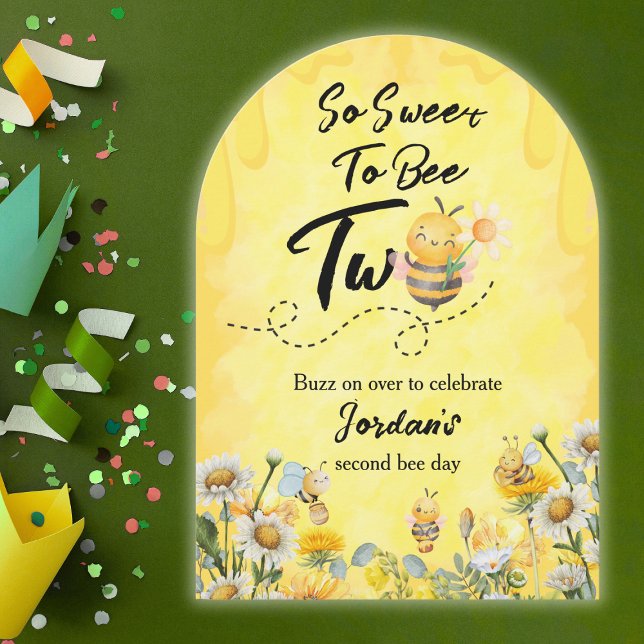 Invitation Doux à être deux Fleurs sauvages 1er anniversaire (Créateur téléchargé)