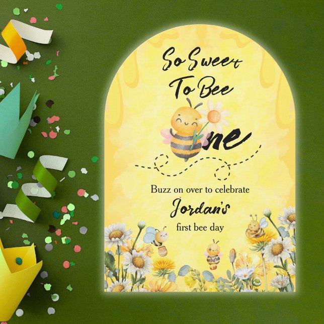 Invitation Doux à être un Fleur sauvage 1er anniversaire (Créateur téléchargé)