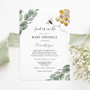 Invitation Doux comme peut être Eucalyptus Baby Sprinkl