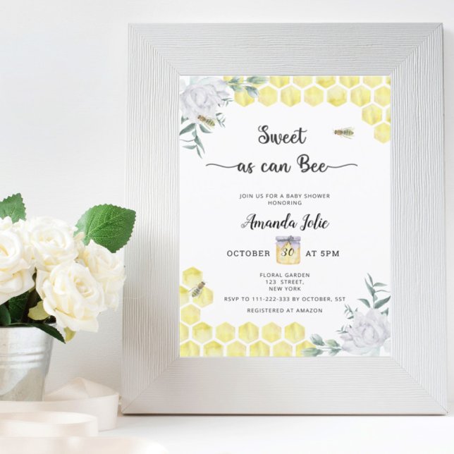 Invitation Doux comme peut l'être une baby shower (Créateur téléchargé)