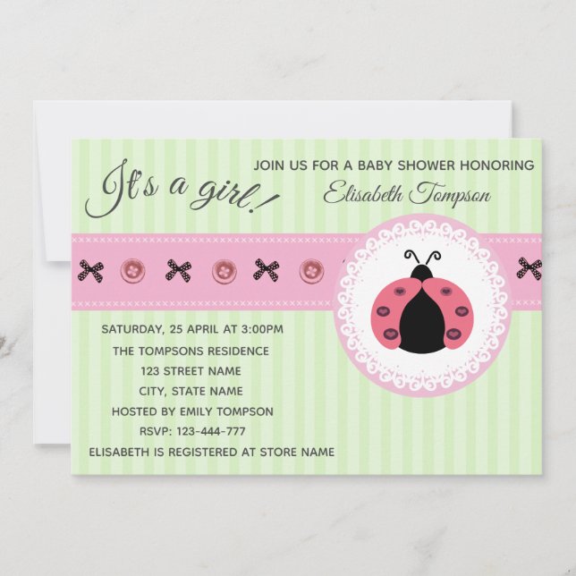 Invitation Doux mignon baby shower de poulie moderne (Devant)