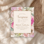 Invitation Doux rose violet Floral Surprise 30e anniversaire<br><div class="desc">Belle eau rose douce et violet aquarelle fleurie avec sauge vert feuille surprise botanique 30e anniversaire invitation à une arrière - plan couleur crème. Contactez-nous pour obtenir de l'aide sur la personnalisation ou pour demander des produits correspondants.</div>
