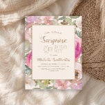 Invitation Doux rose violet Floral Surprise 40e anniversaire<br><div class="desc">Belle aquarelle douce rose et violet fleurie avec sauge vert feuille surprise botanique 40e anniversaire invitation à une arrière - plan couleur crème. Contactez-nous pour obtenir de l'aide sur la personnalisation ou pour demander des produits correspondants.</div>