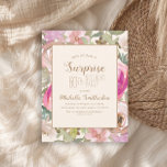 Invitation Doux rose violet Floral Surprise 60e anniversaire<br><div class="desc">Belle douce rose et violet aquarelle florale avec sauge vert feuille surprise botanique 60e anniversaire invitation à la fête sur un arrière - plan couleur crème. Contactez-nous pour obtenir de l'aide sur la personnalisation ou pour demander des produits correspondants.</div>