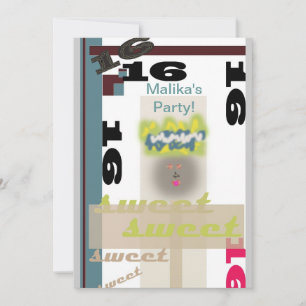Invitation Douze ans sucrés