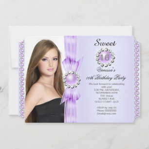 Invitation Douze ans tout juste Photo Fête d'anniversaire Dou