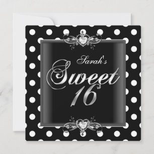 Invitation Douze ans très mignons Anniversaire Noir Blanc Tac