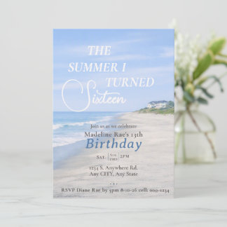 Invitation Douzième anniversaire sur mesure inspiré des Hampt