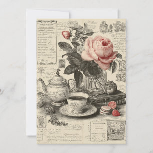 Invitation Downton Delight   Style vintage