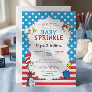 Invitation Dr. Seuss - Bébé Cat in the Hat Sprinkle