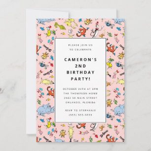 Invitation Dr. Seuss Motif   ANNIVERSAIRE DE ENFANT