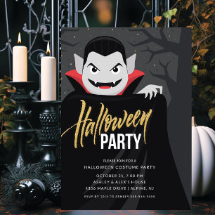 Invitation Dracula Halloween Costume Party