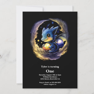 Invitation Dragon 1er anniversaire