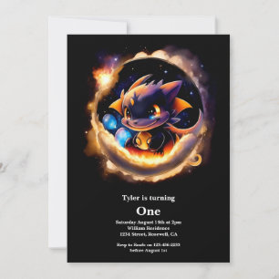 Invitation Dragon 1er anniversaire