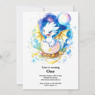 Invitation Dragon 1er anniversaire