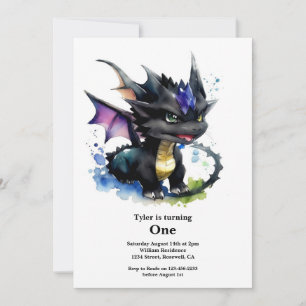 Invitation Dragon 1er anniversaire
