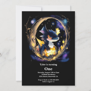 Invitation Dragon 1er anniversaire