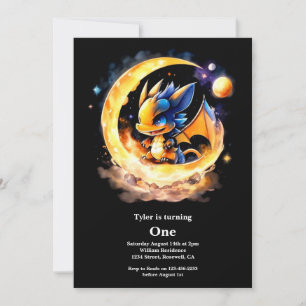 Invitation Dragon 1er anniversaire