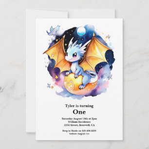 Invitation Dragon 1er anniversaire